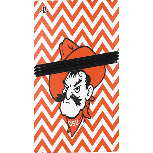 Oklahoma State University Chevron Print PS5 Pro Bundle Skin